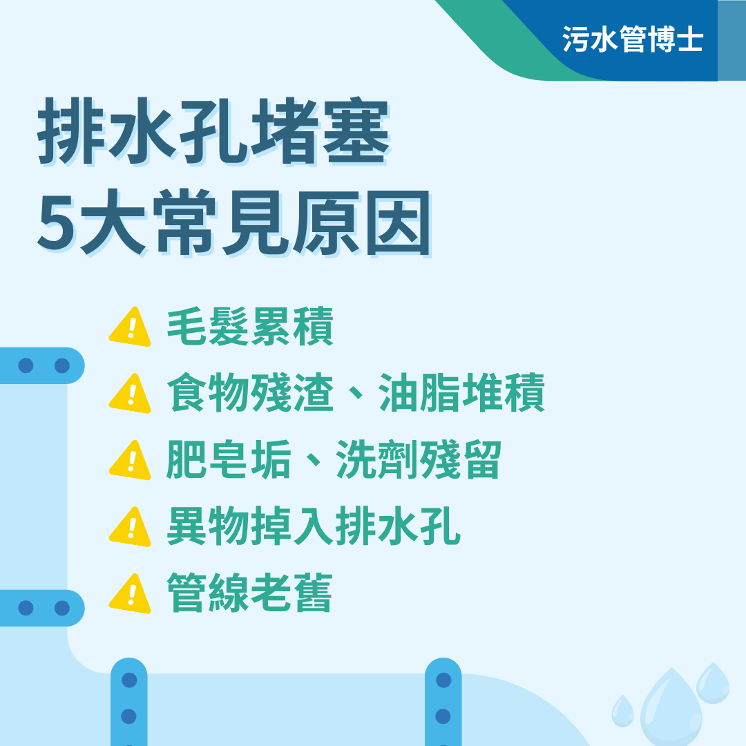 排水孔會堵塞原因